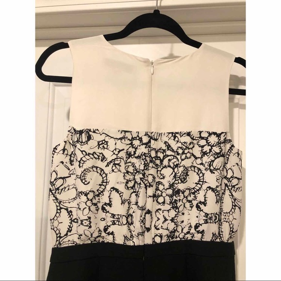 LOFT Black and White Dress Size 2 - Picture 5 of 7